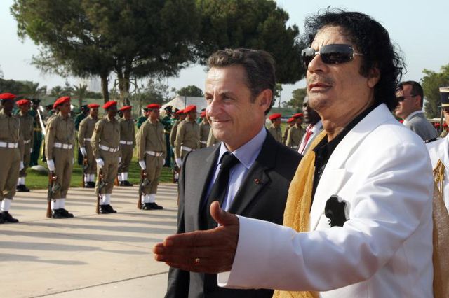 Sarkozy und Ghadafi